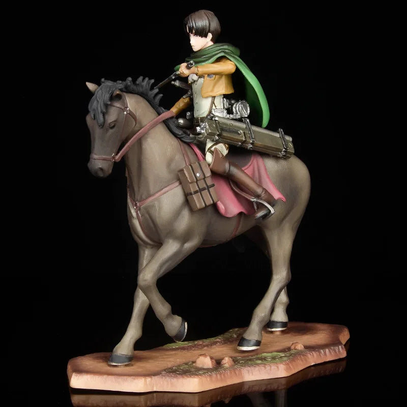 Levi Ackerman on Horse Attack On Titan Action Figure – 20 cm Collectible