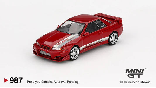 Mini GT #987 Nissan Skyline GT-R (R32) VeilSide Combat C-I Gem Red 1:64 Diecast Model Car