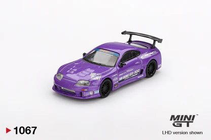 1:64 Toyota Supra (A80) Top Secret GT-300 Purple Diecast – Mini GT #1067