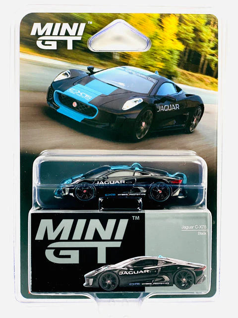 1:64 Jaguar C-X75 Black Diecast – Mini GT Collector Edition (#1070)