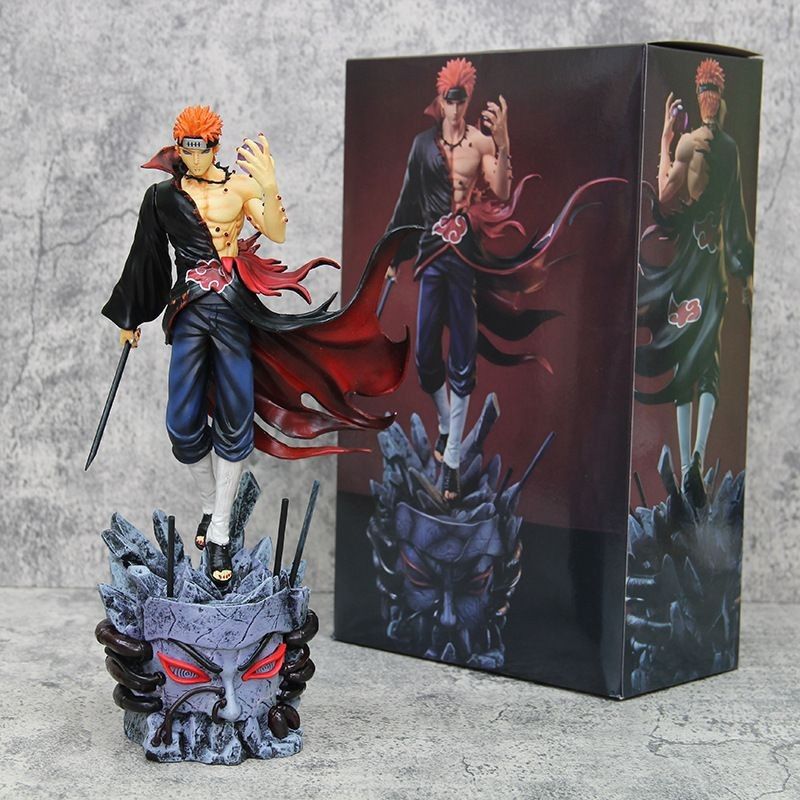 Naruto Pain 30 cm Collectible Figure with Rinnegan Stone Base