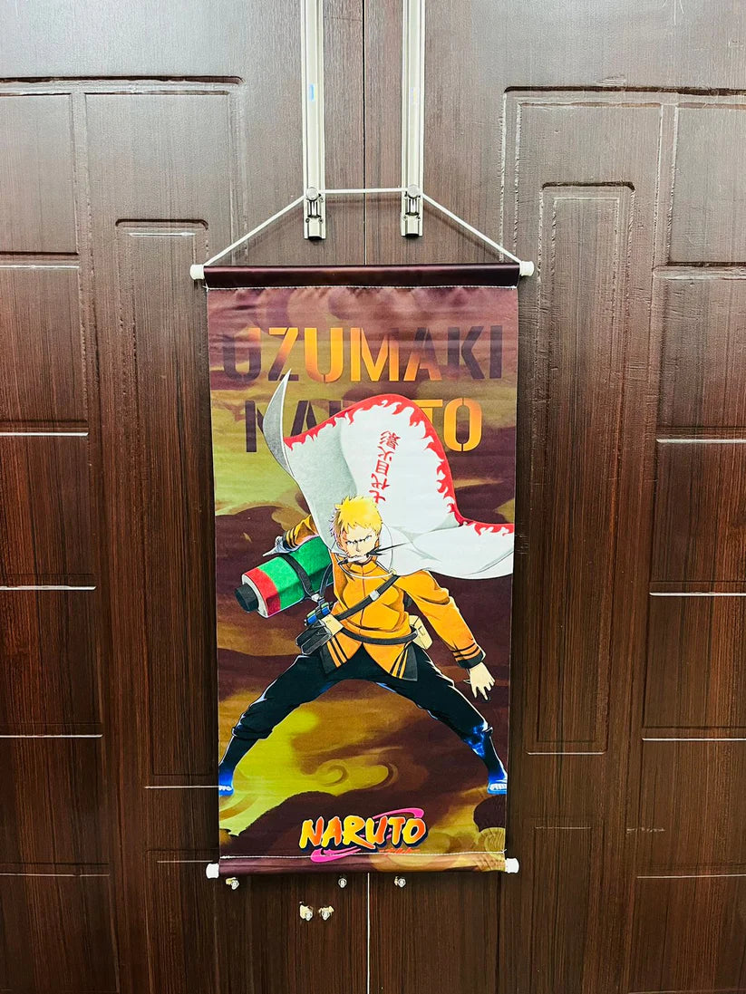 Naruto Uzumaki Hokage Wall Hanging Scroll – Naruto Anime Poster