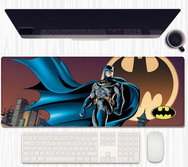 Night Guardian Desk Mat 80×30 cm – Extended Keyboard & Mouse Pad with Anti‑Slip Rubber and Stitched Edges