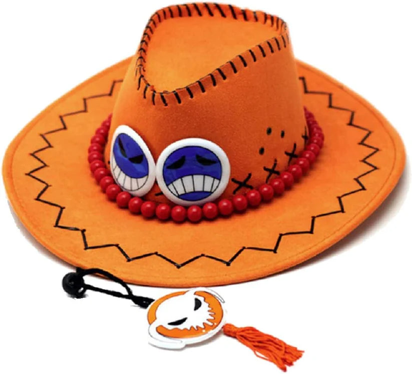 One Piece Ace Hat Cosplay Accessory – Portgas D. Ace Cowboy Hat