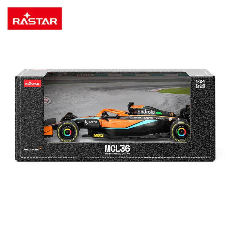 Rastar McLaren F1 MCL36 No.4 Die-Cast Model 1:24 Scale | Lando Norris - Drakon Lifestyle India