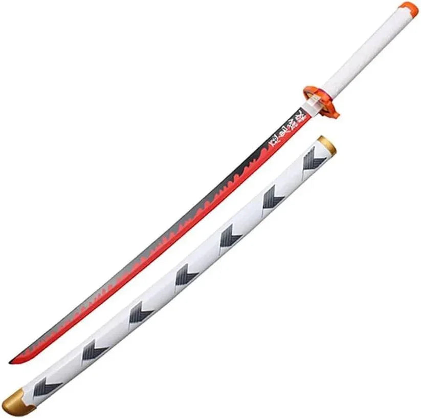 Demon Slayer: Kimetsu no Yaiba – 104 cm Wooden Katana Anime Cosplay - Drakon Lifestyle India