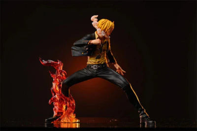 Sanji Fire Leg Action Figure – One Piece Anime Display Statue