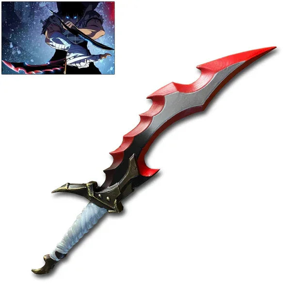 Solo Leveling Sung Jin-Woo Sword Cosplay Prop – Venom Fang Dagger and Knight Killer Sword - Drakon Lifestyle India