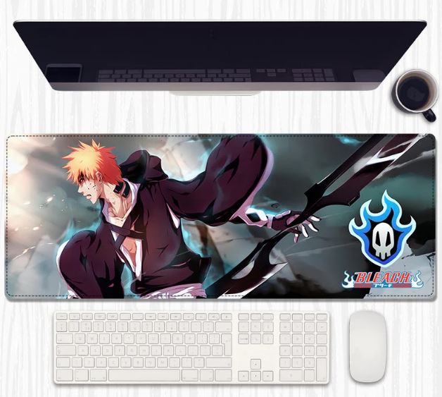 Soul Reaper Desk Mat 80×30 cm – Extended Keyboard & Mouse Pad with Anti‑Slip Rubber and Stitched Edges