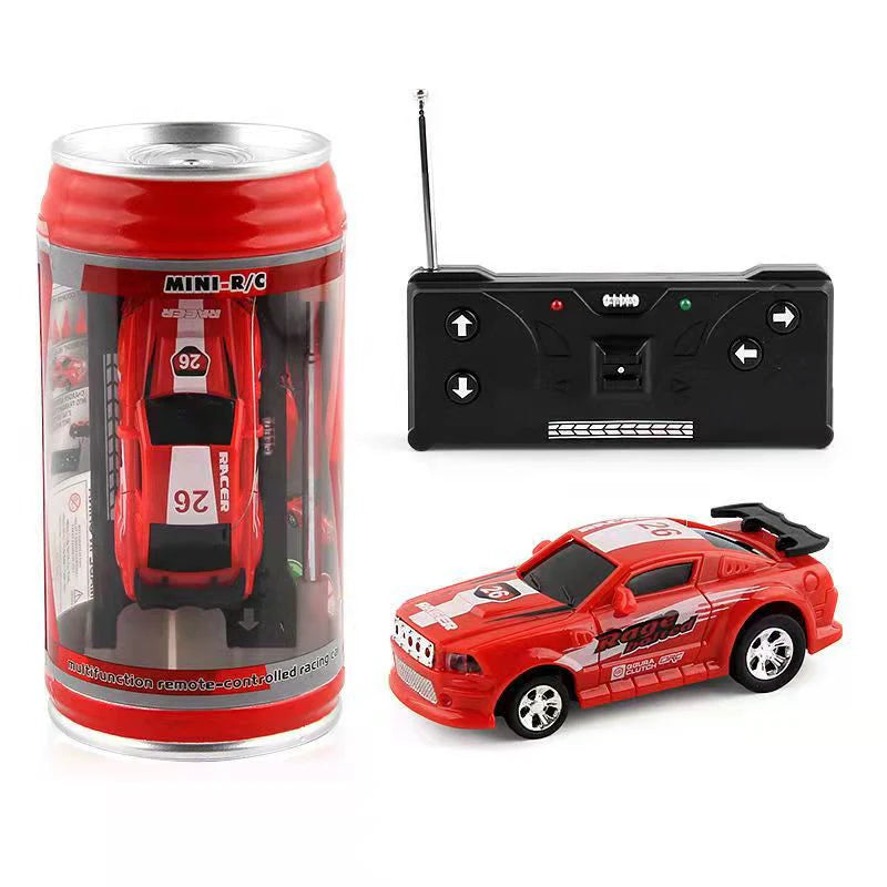 1:64 RMZ City Dodge Challenger SRT Demon (Red) Coke Can Mini Speed Drift Diecast Car with Wireless Remote Control