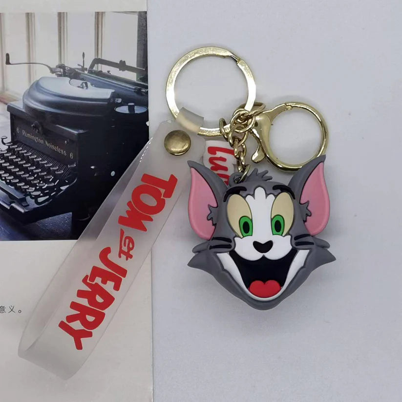 Tom Head Rubber Keychain – Tom and Jerry Strap