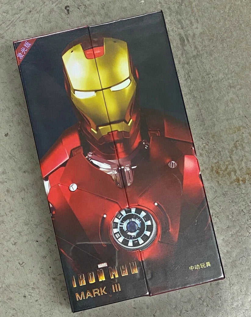 Iron Man Mark 3 Deluxe Action Figure – Marvel Red & Gold Armor Collectible