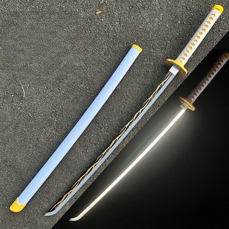 Demon Slayer LED wooden Katana 104 cm – Kimetsu no Yaiba Cosplay Sword - Drakon Lifestyle India