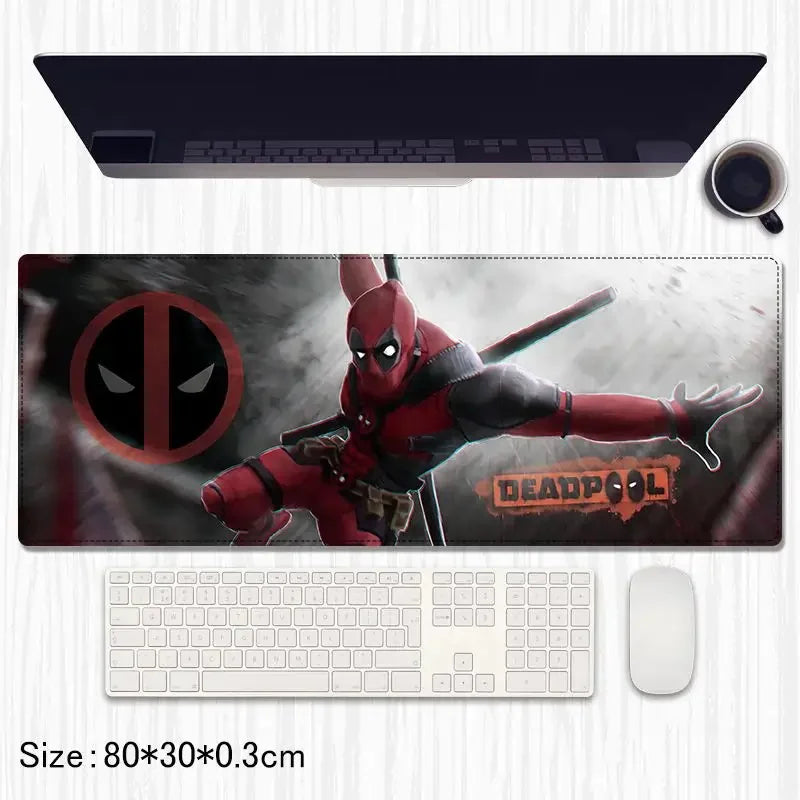 Deadpool Extended Gaming Mouse Pad / Desk Mat – 80×30 cm - Drakon Lifestyle India