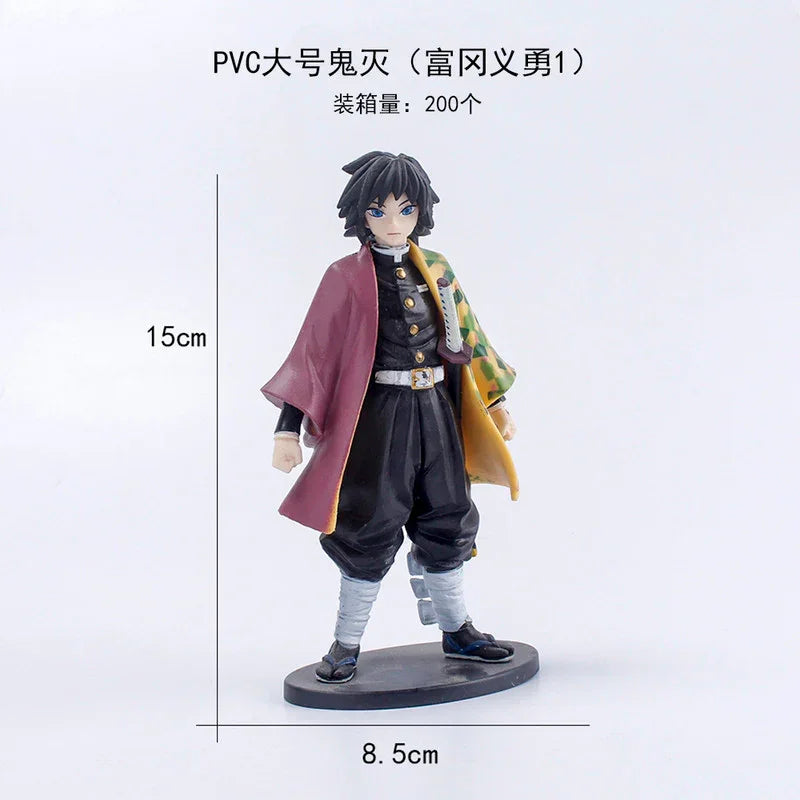 Demon Slayer Action Figures 15 cm – Tanjiro, Nezuko, Zenitsu, Inosuke, Giyu & Shinobu - Drakon Lifestyle India