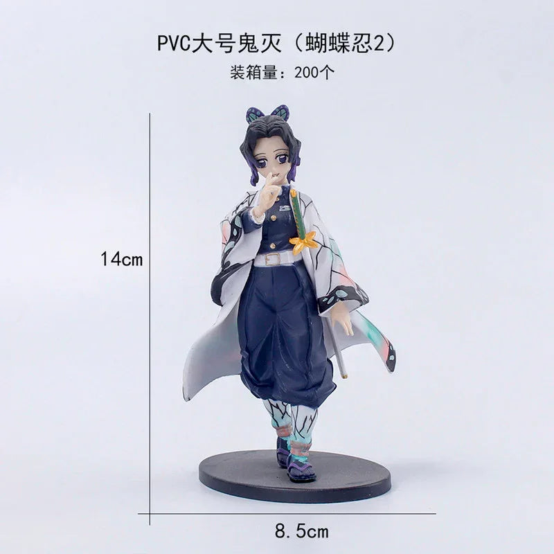Demon Slayer Action Figures 15 cm – Tanjiro, Nezuko, Zenitsu, Inosuke, Giyu & Shinobu - Drakon Lifestyle India