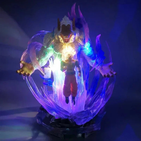 Goku Ultra Instinct & Great Ape LED Figure – 30 cm Dragon Ball GT Collectible Statue - Drakon Lifestyle India