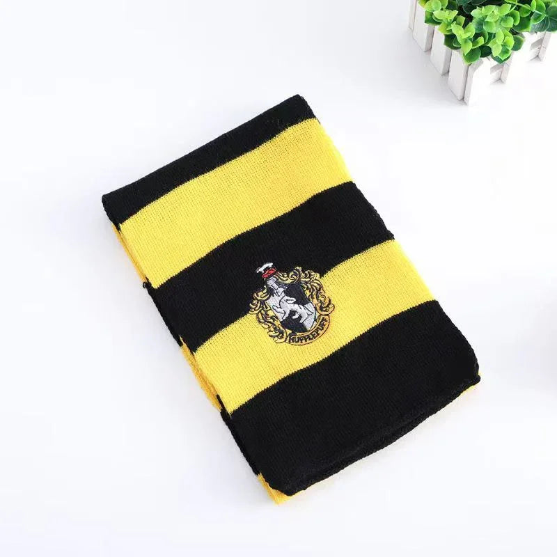 Harry Potter Inspired House Scarf Muffler with Emblem For Cosplay - Drakon Lifestyle India