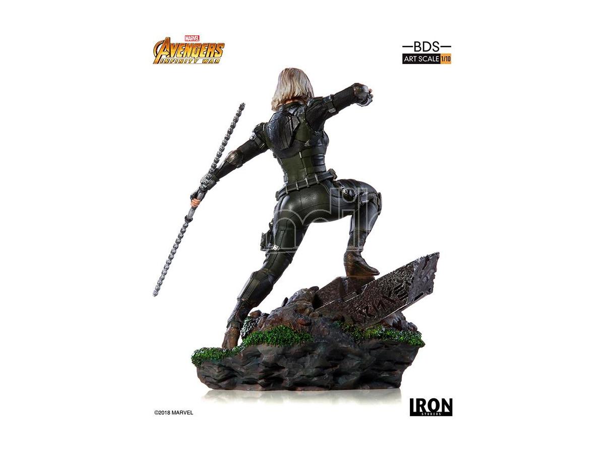 Black Widow Action Figure Statue with Combat Pose – Premium Collectible