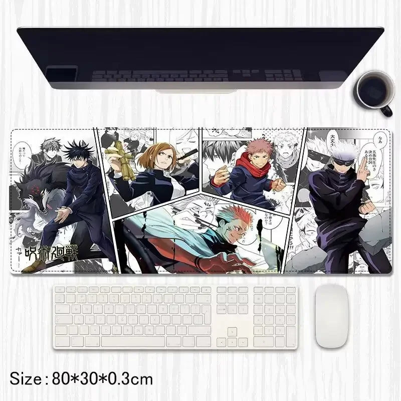 Jujutsu Kaisen Anime Extended Gaming Mouse Pad / Desk Mat – 80×30 cm - Drakon Lifestyle India