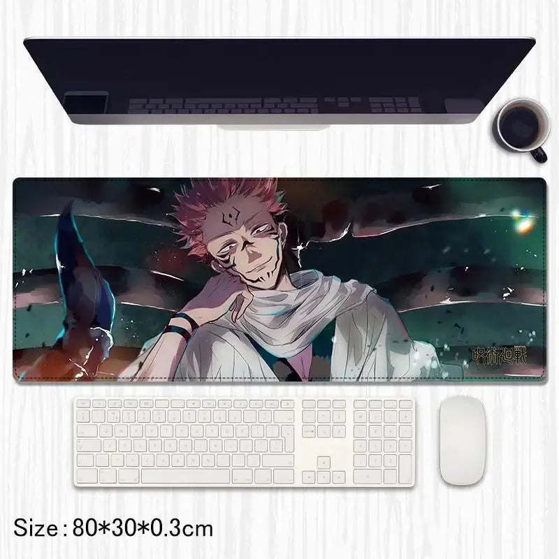 Jujutsu Kaisen Anime Extended Gaming Mouse Pad / Desk Mat – 80×30 cm - Drakon Lifestyle India