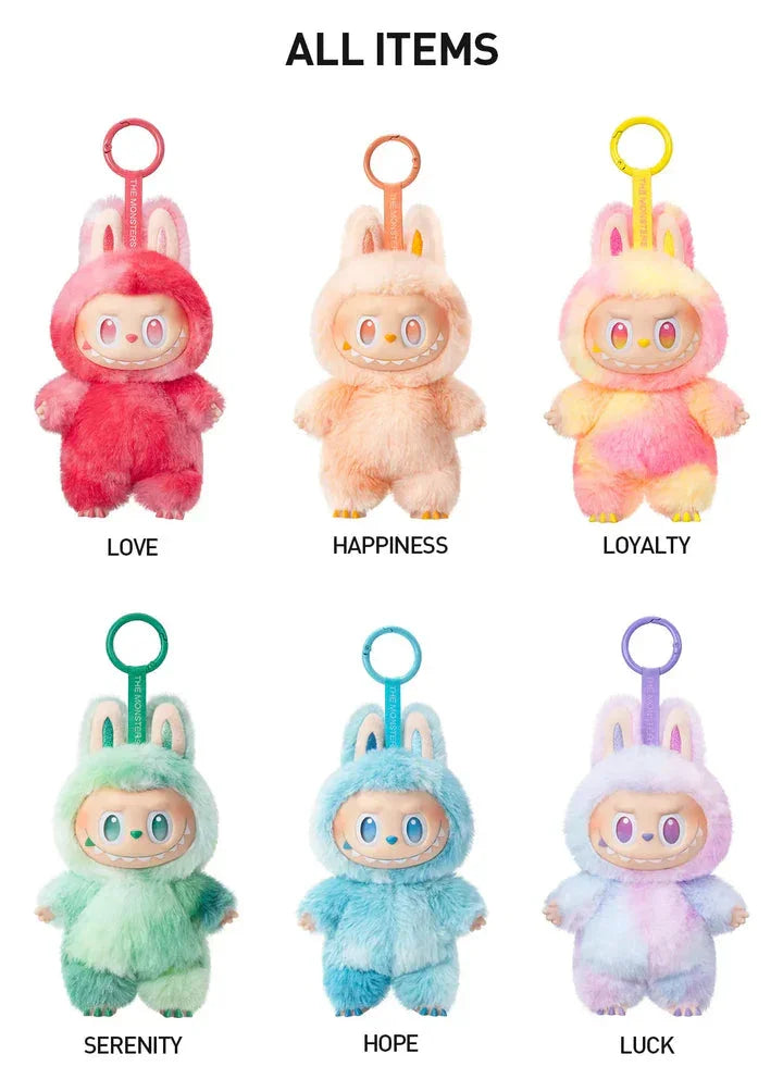Labubu Plush Doll – 15 cm Cute Soft Toy Mystery Box with Bag Tag Keychain Kawaii Collectible - Drakon Lifestyle India