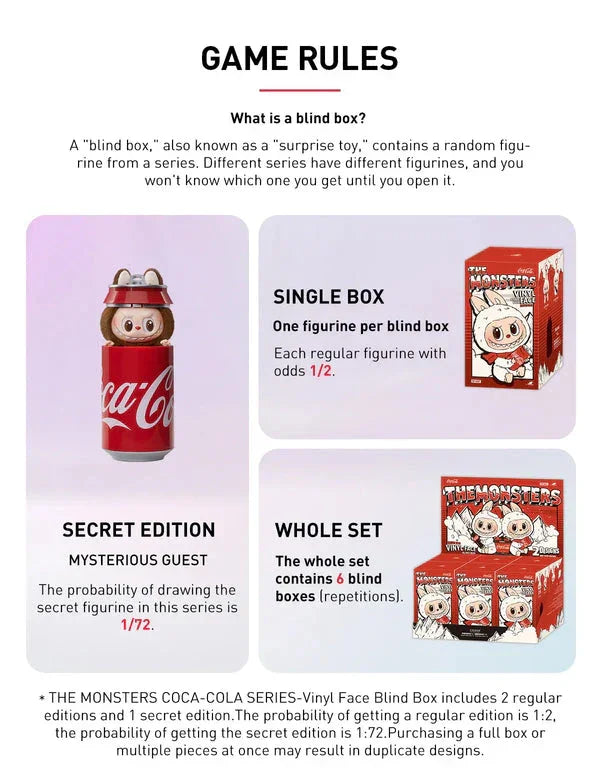 Labubu Coca-Cola Edition Plush Toy – Blind Mystery Box Limited Collector's Version - Drakon Lifestyle India