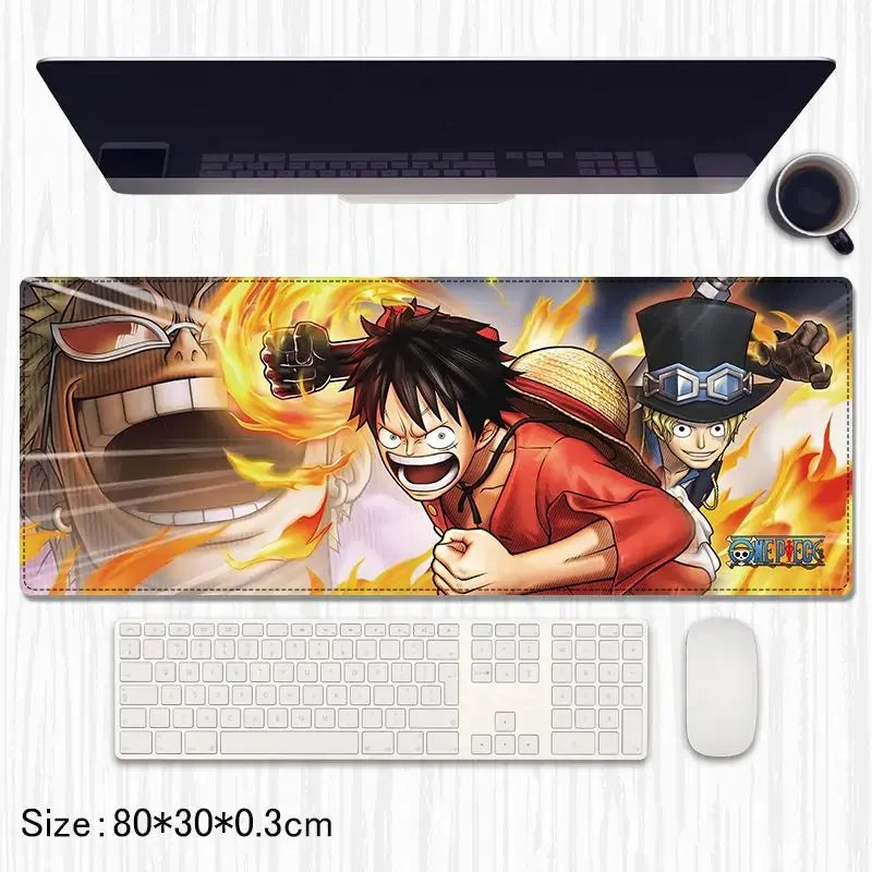 One Piece Anime Extended Gaming Mouse Pad / Desk Mat – 80×30 cm - Drakon Lifestyle India