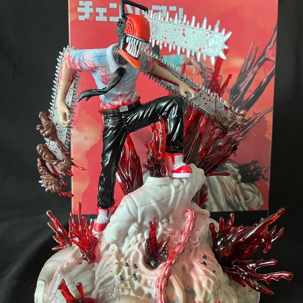 Chainsaw Man Denji Action Figure – Battle Mode Anime Statue (28 CM)