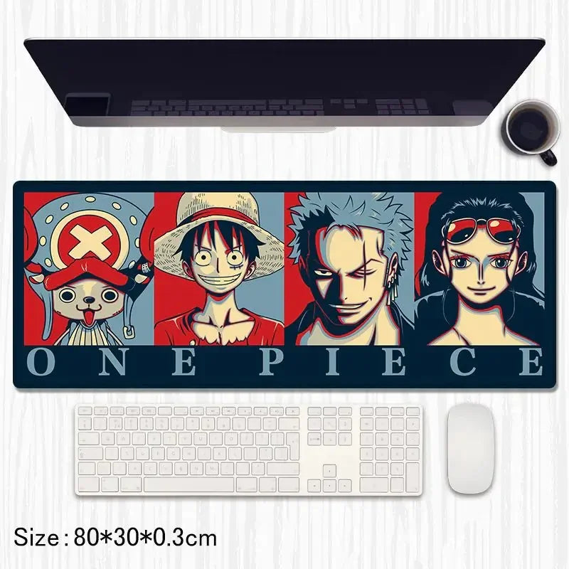 One Piece Anime Extended Gaming Mouse Pad / Desk Mat – 80×30 cm - Drakon Lifestyle India