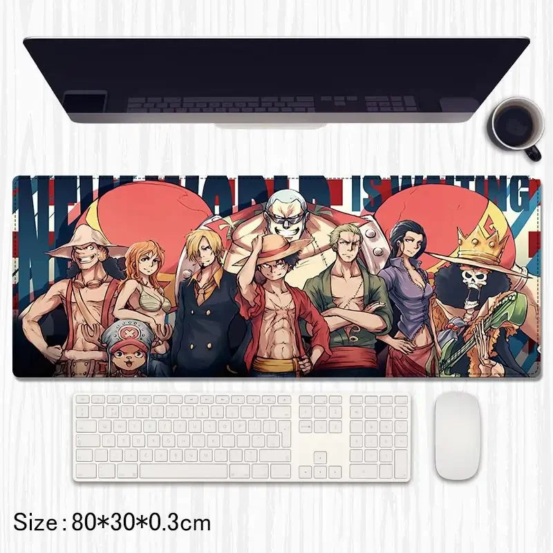 One Piece Anime Extended Gaming Mouse Pad / Desk Mat – 80×30 cm - Drakon Lifestyle India