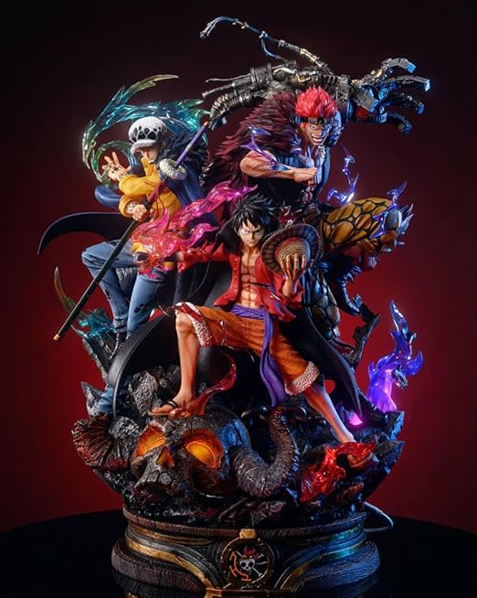 One Piece Ultimate Trio Luffy Law Kid Action Figure – Anime Collectible Statue (20 cm)