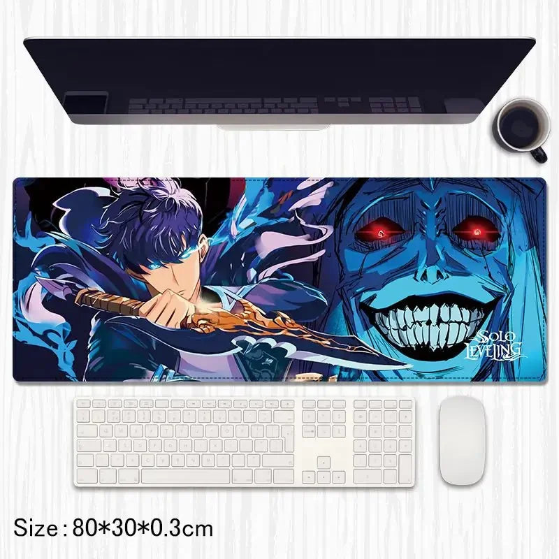Solo Leveling Anime Extended Gaming Mouse Pad / Desk Mat – 80×30 cm - Drakon Lifestyle India