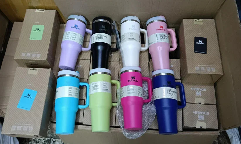 Stanley Quencher H2.0 Steel Tumbler 1200ml with Handle and Straw - Drakon Lifestyle India