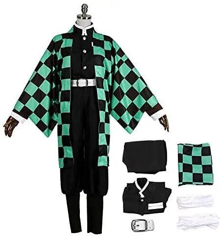 Tanjiro Kamado Cosplay Costume - Demon Slayer Role Play Outfit - Drakon Lifestyle India