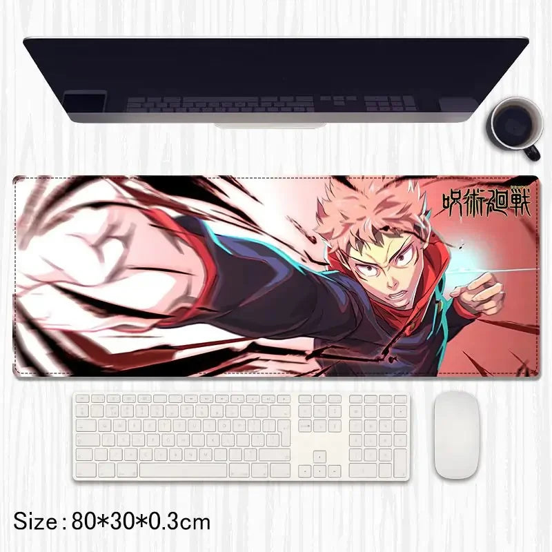 Jujutsu Kaisen Anime Extended Gaming Mouse Pad / Desk Mat – 80×30 cm - Drakon Lifestyle India