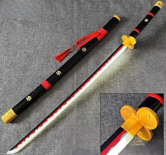 Roronoa Zoro LED Cosplay Katana - 104 cm Wooden Practice Sword - Drakon Lifestyle India