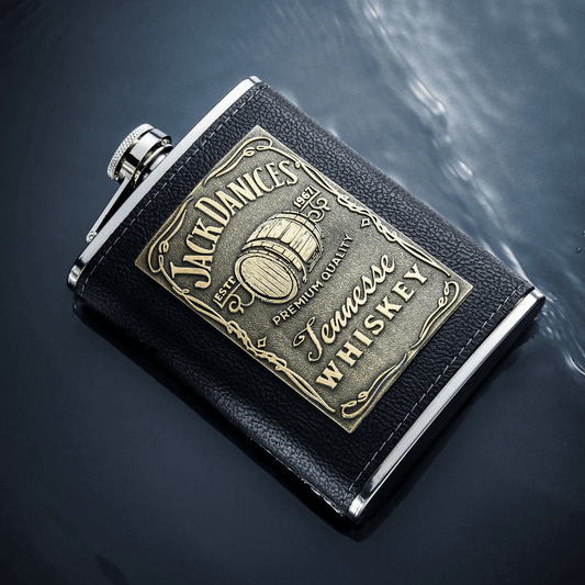 Vintage Leather Whiskey Flask – Classic & Stylish Hip Flask - Drakon Lifestyle India