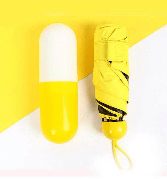 Capsule Mini Folding Umbrella – Compact, Stylish & Full-Size Protection - Drakon Lifestyle India