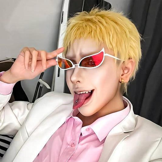 Donquixote Doflamingo-Inspired Sunglasses – One Piece Cosplay & Fashion Accessory - Drakon Lifestyle India