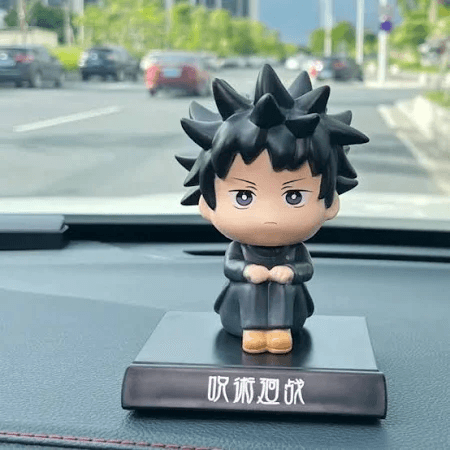 Jujutsu Kaisen Fushiguro Megumi Bobblehead With Mobile Holder | Anime Car Dashboard Decor - Drakon Lifestyle India