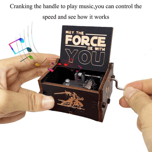 Star Wars-Themed Hand Crank Music Box – May the Force Be With You - Drakon Lifestyle India