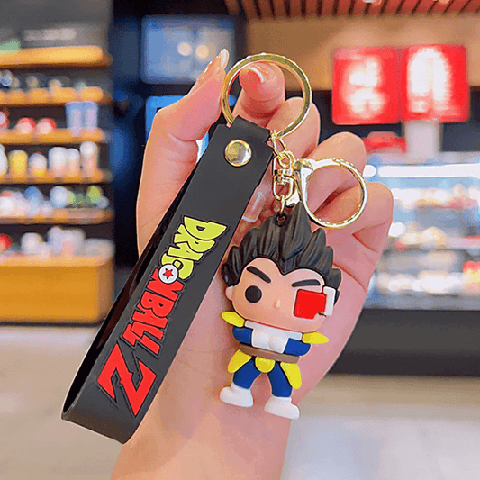 Dragon Ball Z Vegeta 3D Keychain | Strap Bag Charm with Hook - Drakon Lifestyle India
