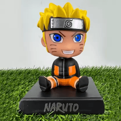 Naruto Uzumaki Bobblehead with Mobile Holder | Anime Car Dashboard Decor - Drakon Lifestyle India