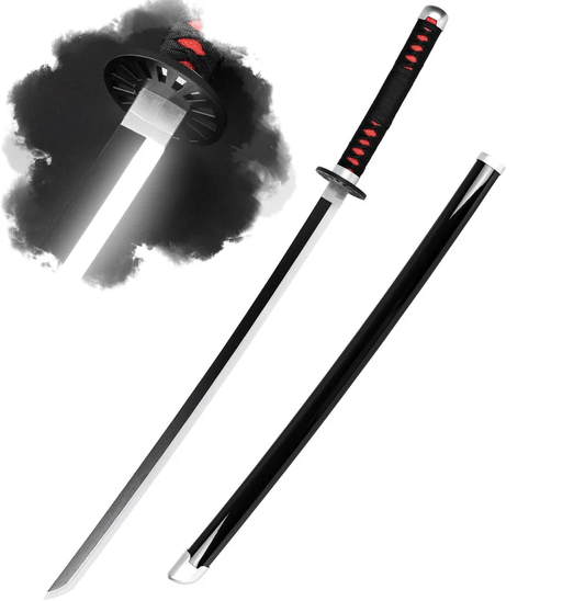 Tanjiro Kamado LED Cosplay Katana - 104 cm Wooden Practice Sword Collectibles - Drakon Lifestyle India