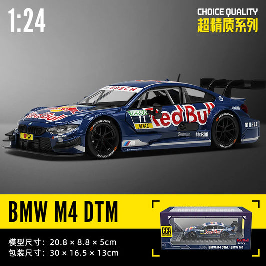 BMW M4 DTM Red Bull Diecast Car Model – 1:24 Scale CCA Racing Edition
