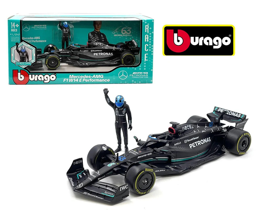 Mercedes AMG Petronas F1 Diecast Car with Driver – 1:24 Scale Formula 1 Model