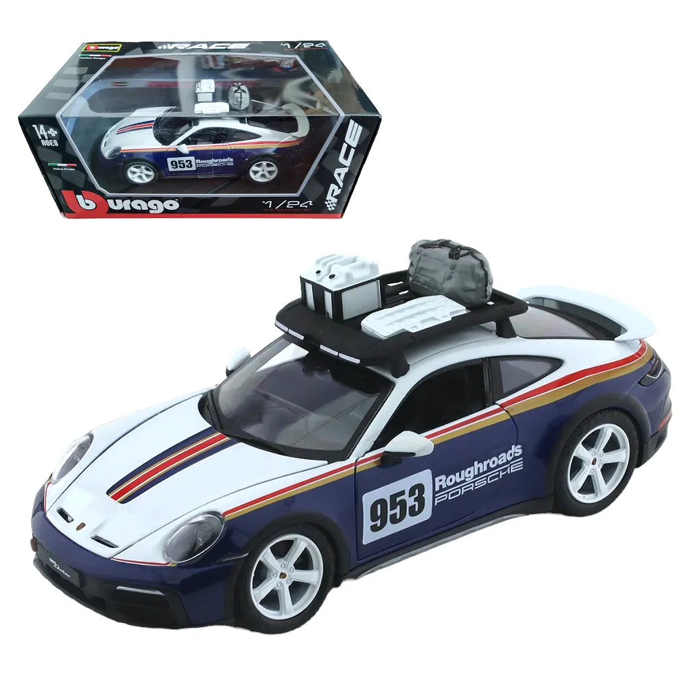 Porsche 911 Dakar Diecast Car Model – 1:24 Scale Off-Road Racing Edition