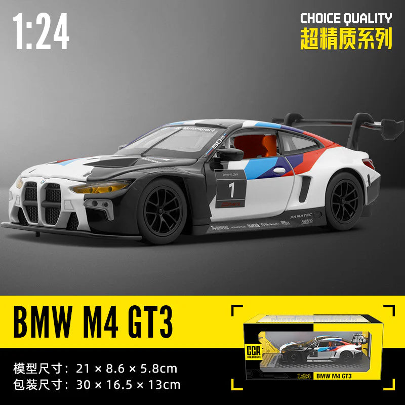 BMW M4 GT3 Diecast Car Model – 1:24 Scale CCA Racing Edition