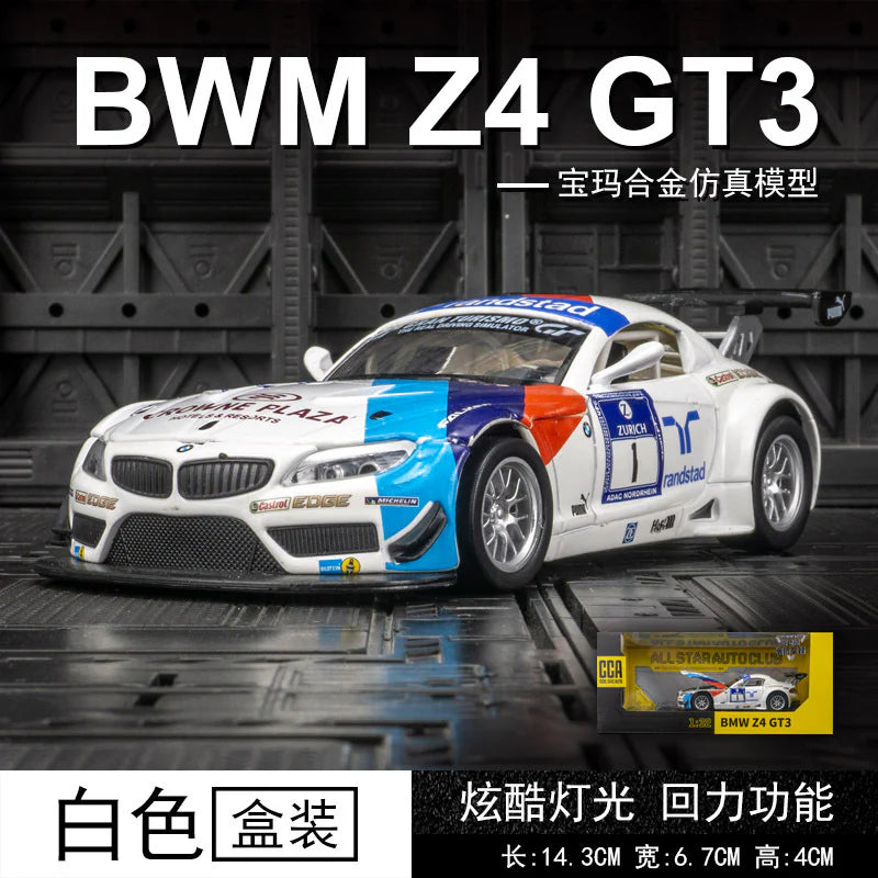 BMW Z4 GT3 Diecast Car Model – 1:32 Scale CCA Racing Edition
